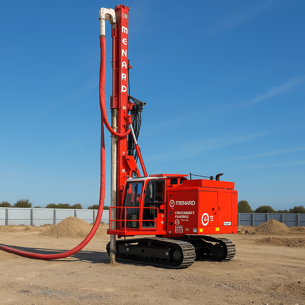 MENARD Drilling Rig on Site